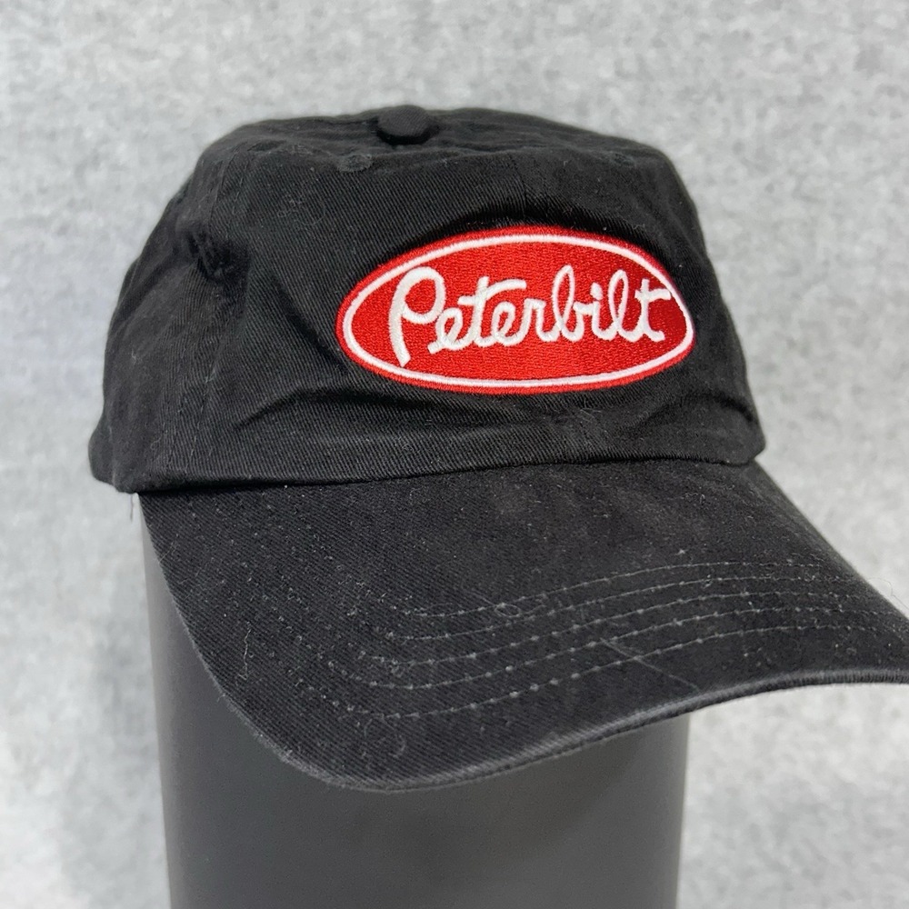 Peterbilt Baseball Cap UnStructured Adjustable Strap Black